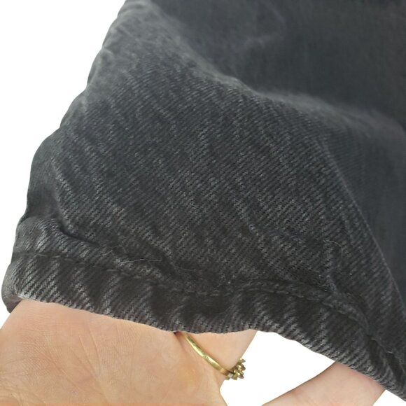 Abercrombie & Fitch Loose High Rise Black Jeans Womens 34 18 - Picture 8 of 10